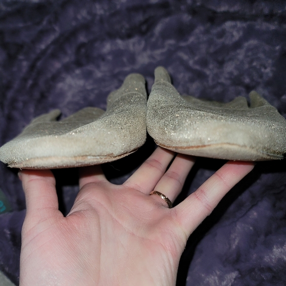 Free People Metallic Gold Leather Slip-ons - Picture 8 of 8